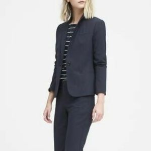 BANANA REPUBLIC SIZE 10 NAVY WOOL BLAZER NWT